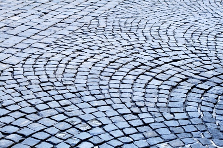paving stone pavement consisting of gray stonesのイラスト素材