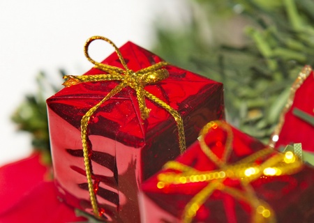 festive christmas decorations, toys, beautiful toys of different colors