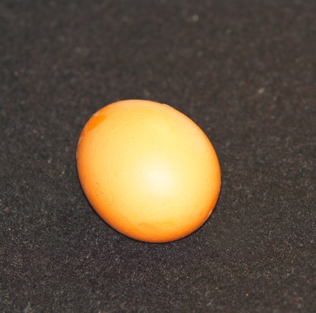 egg on a black backgroundの写真素材