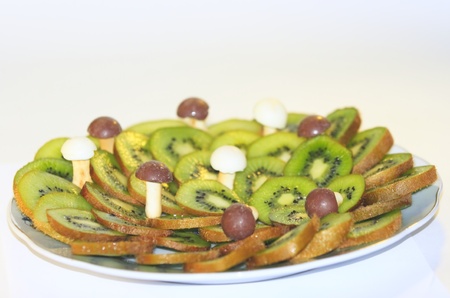 Kiwi fruit, healthy, tasty vegetable foods, vitaminsの写真素材