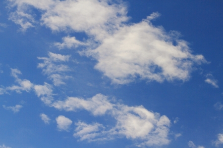 beautiful clouds in the skyの写真素材