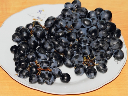  Grapes on the tableの写真素材