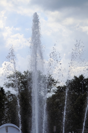 fountain in the Parkの写真素材