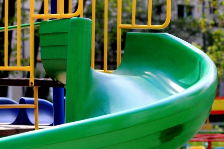 city children s Playground in the Parkの写真素材