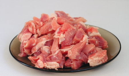 cook,  cut meatの写真素材
