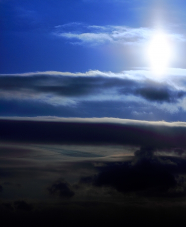 beautiful clouds in the skyの写真素材