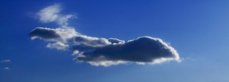 beautiful clouds in the skyの写真素材