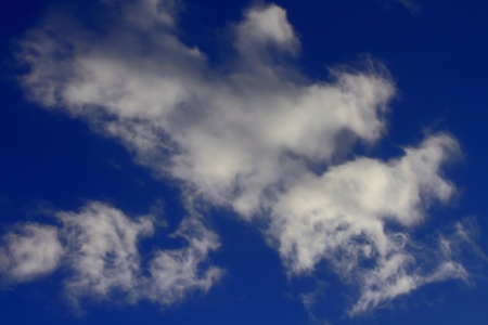 beautiful clouds in the skyの写真素材