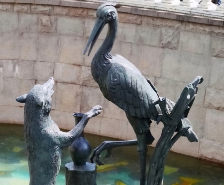 sculptures, fountains in the center of Moscowのイラスト素材