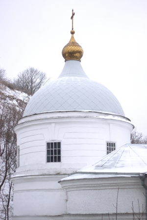 Holy Cross Ukrainian Orthodox Church in Kiev Podol (Ukraine)の写真素材