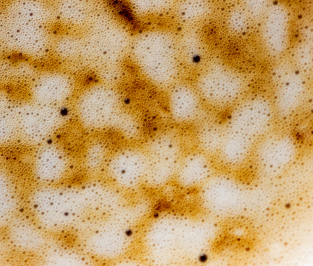 Foam from the latte. Horizontally. top viewの写真素材