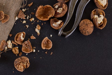 Greek nuts whole and split and the Nutcracker