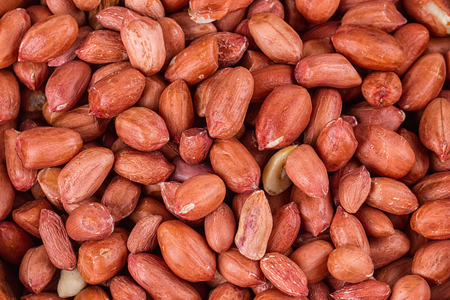 Peanuts. Close up of fried, peeled and salted peanuts.