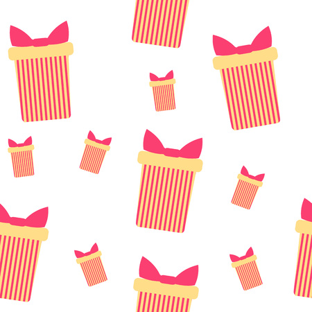 Cute party presents seamless pattern.のイラスト素材