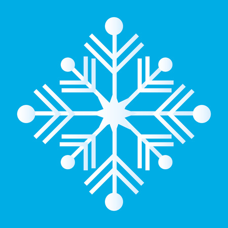 Snowflakes thin line ftat design vector illustrationの写真素材