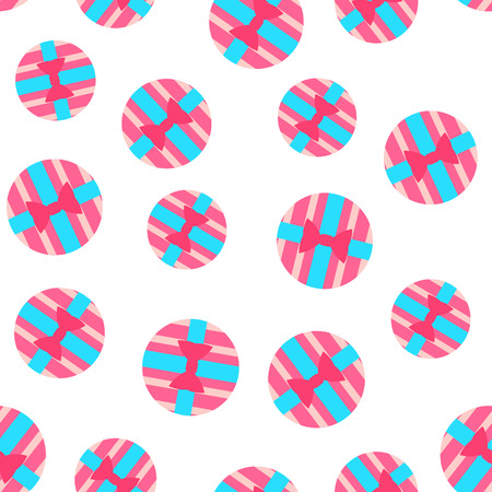 Cute party presents seamless pattern. vector illustrationのイラスト素材
