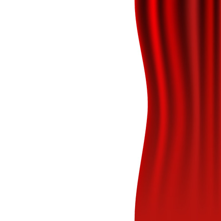 Red stage. Vector illustration. Red curtains. Scenes on white backgroundのイラスト素材