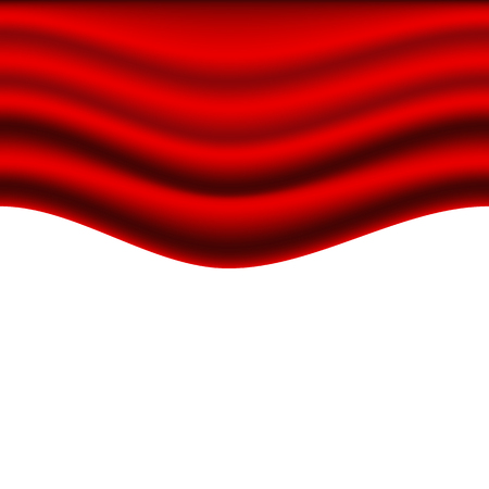 Red stage. Vector illustration. Red curtains. Scenes on white backgroundのイラスト素材