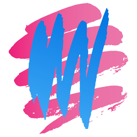 Vector illustration. Background of multi-colored blots of inkのイラスト素材