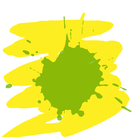 Vector illustration. Background of multi-colored blots of inkのイラスト素材