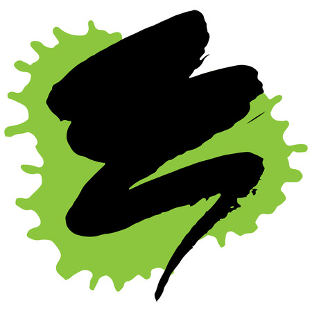 Vector illustration. Background of multi-colored blots of inkのイラスト素材