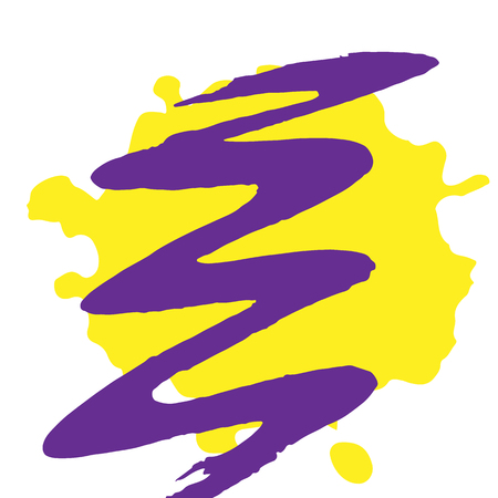 Vector illustration. Background of multi-colored blots of inkのイラスト素材