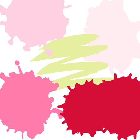 Vector illustration. Background of multi-colored blots of inkのイラスト素材