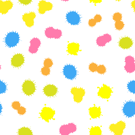 illustration. Background of multi-colored blots of inkの写真素材