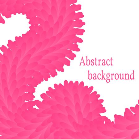 Abstract pink Wave. template with blend shapes. with space for textのイラスト素材