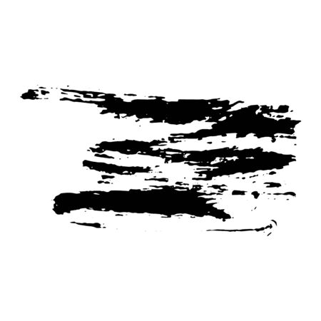 Ink black blot. Abstract stain. Isolate on a white background. Vector illustrationのイラスト素材