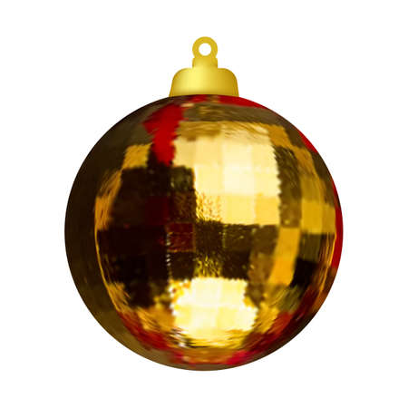 Christmas ball on the tree. Christmas decoration. Vector imageのイラスト素材
