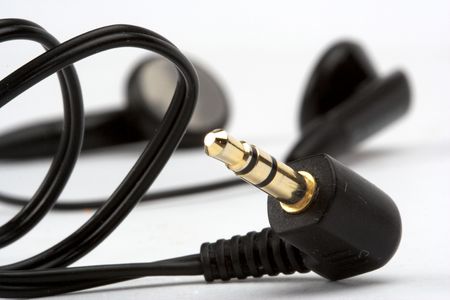 headphones stereo jack close up