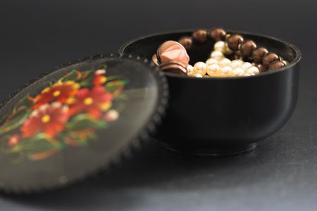 cover ring box and jewelleryの写真素材