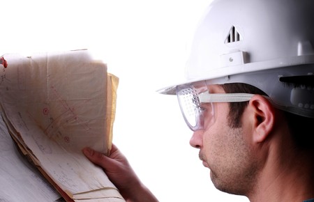 man with maps close up