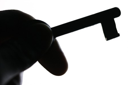 outline old key close upの写真素材