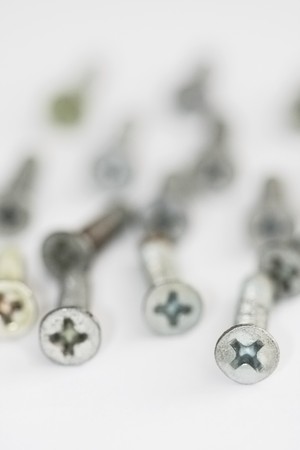 many line bolts close up