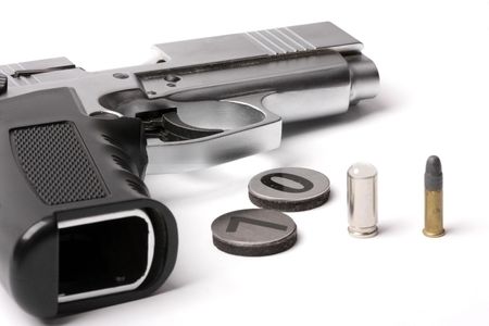 gun numbers and bullet background