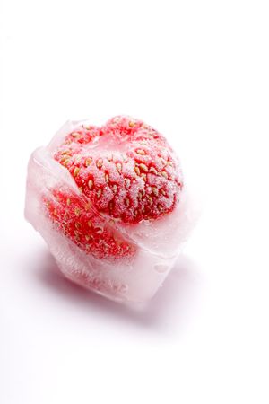 red freeze fruits close up