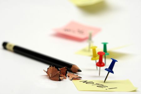 color office objects colse upの写真素材