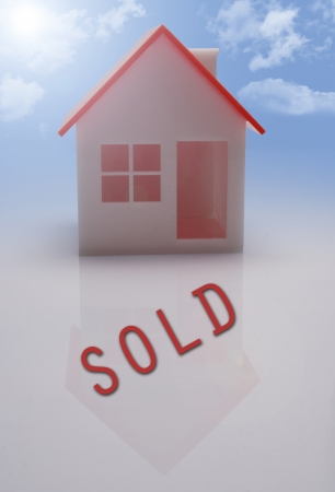 illustration of  house model close upの写真素材