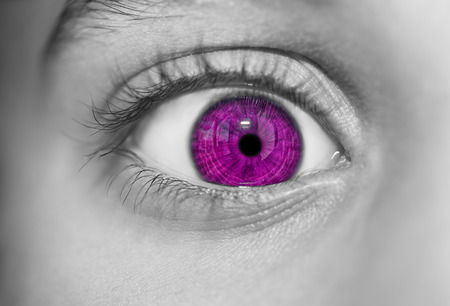 insightful look colors eyesの写真素材