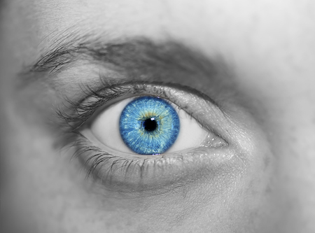 insightful look eyesの写真素材