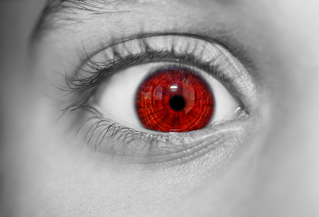 insightful look colors eyesの写真素材