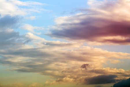 Blurred peaceful natural sky clouds landscape background. Sky with clouds