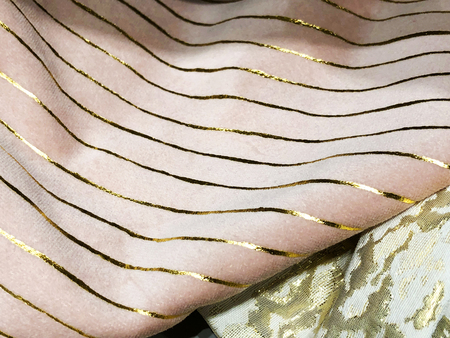Top view of cloth textile surface. Knitted fabric texture.