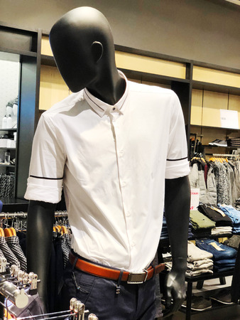 RISHON LE ZION, ISRAEL- DECEMBER 17, 2017: Inside the clothing store at Azrieli Department Store in Rishon Le Zion, Israelの写真素材