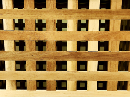 Closed up of brown color wicker textured background. Wood