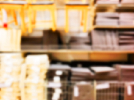 Blurred abstract background. Interior furniture storeの写真素材