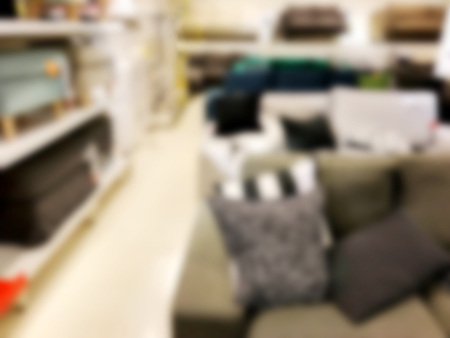 Blurred abstract background. Interior furniture store.の写真素材