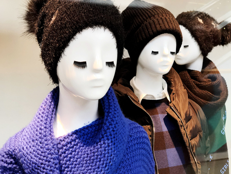 Luxury and fashionable brand window display
